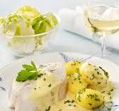 Kochfisch mit Senfsoße